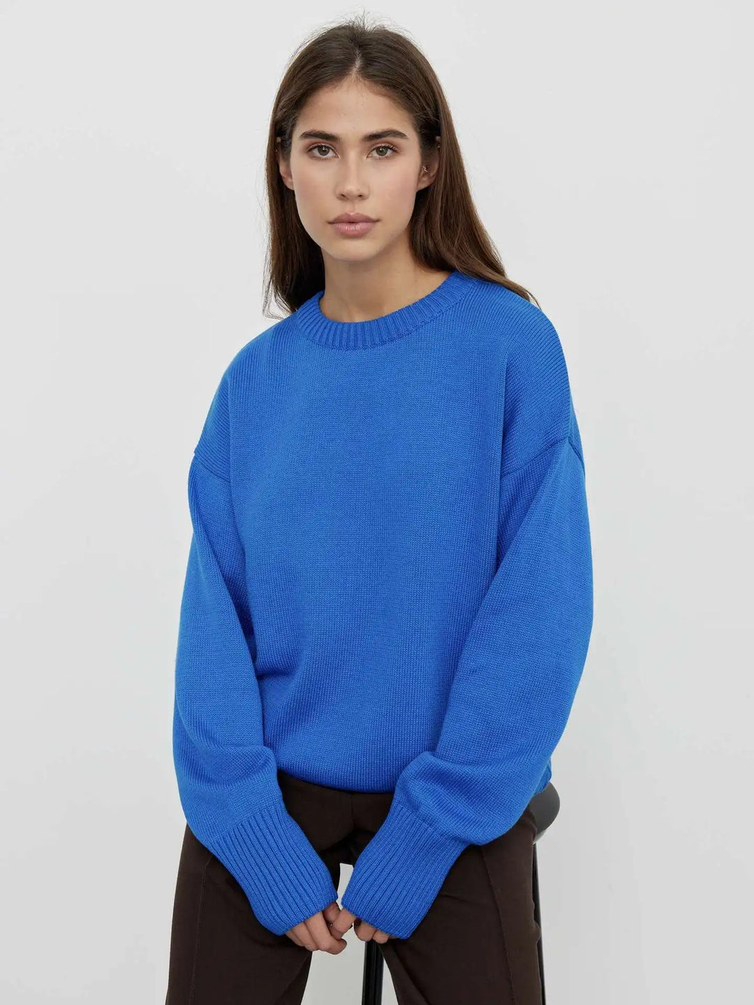 Sheila™ | Classic Crewneck Cashmere Sweater