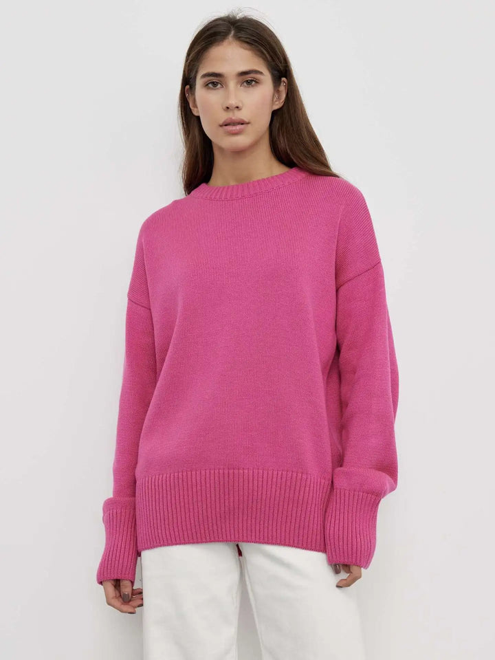 Sheila™ | Classic Crewneck Cashmere Sweater