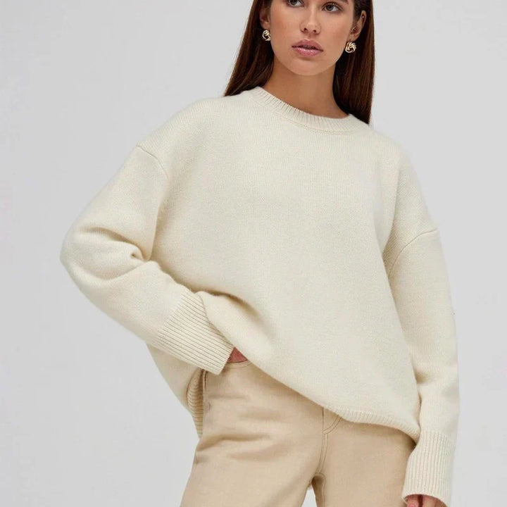 Sheila™ | Classic Crewneck Cashmere Sweater