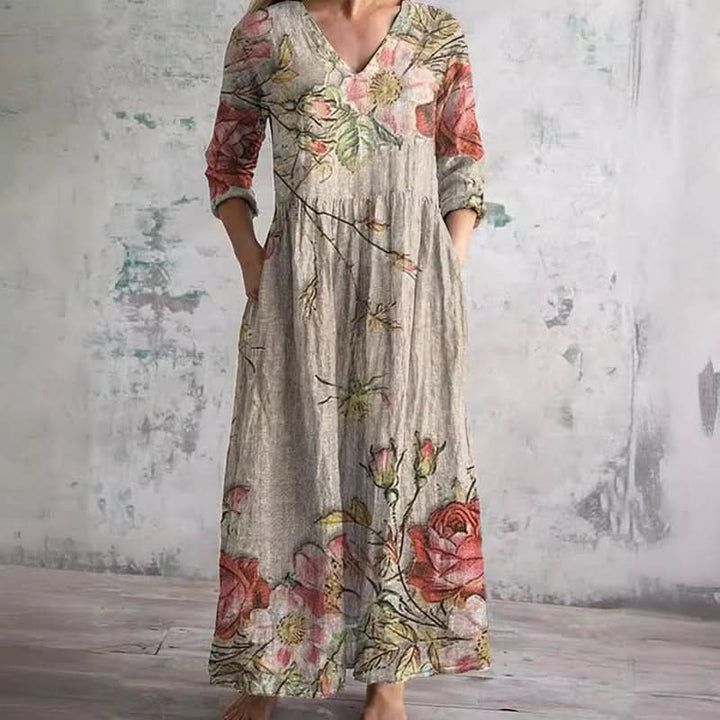 Denise™ | Flowy Floral Midi Dress
