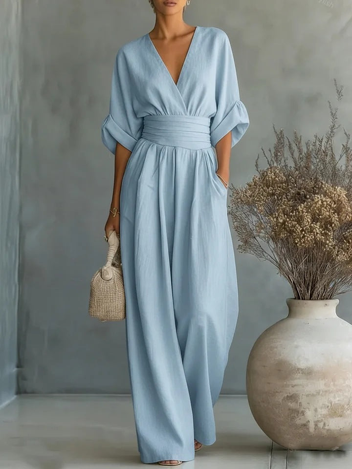 Pauline™ | Effortless V-Neck Jumpsuit