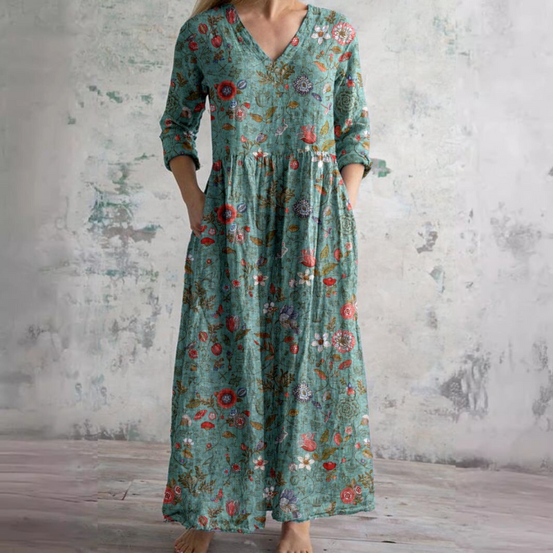 Denise™ | Flowy Floral Midi Dress