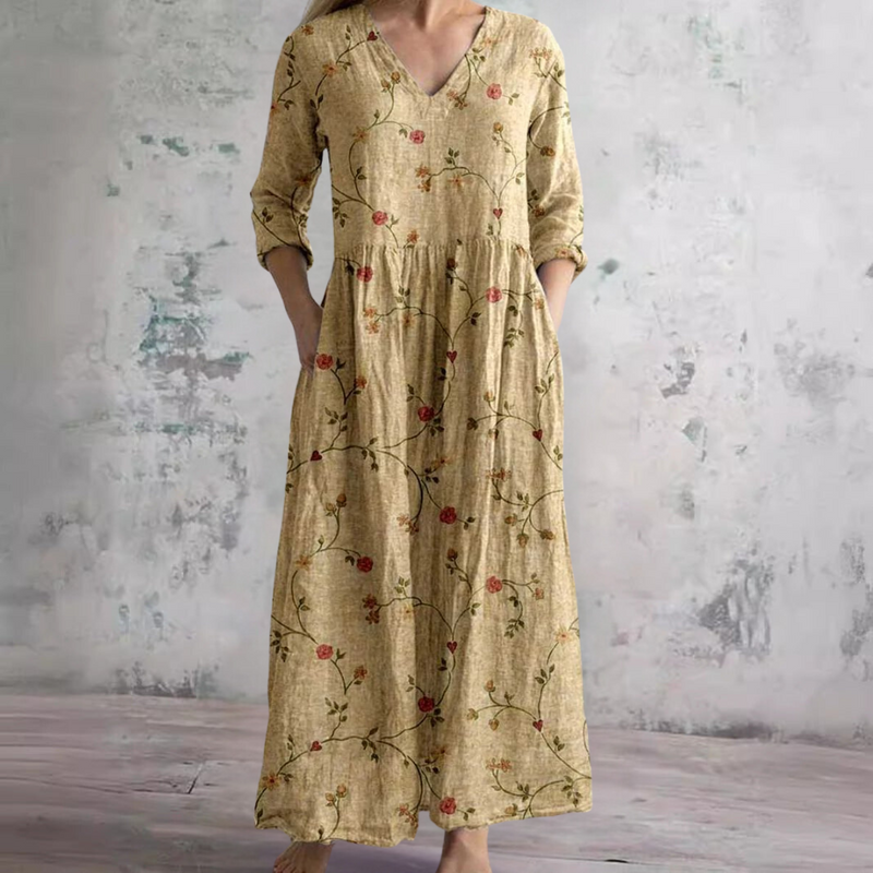 Denise™ | Flowy Floral Midi Dress