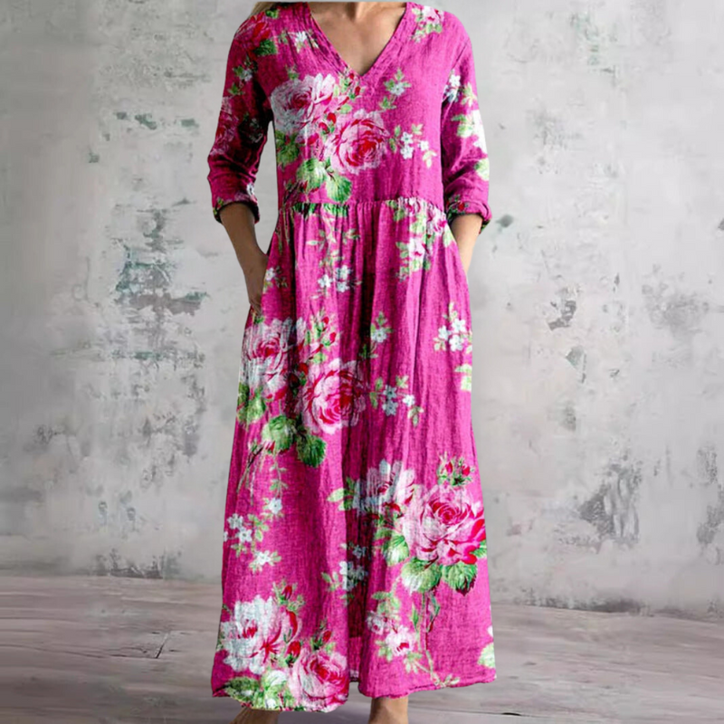 Denise™ | Flowy Floral Midi Dress