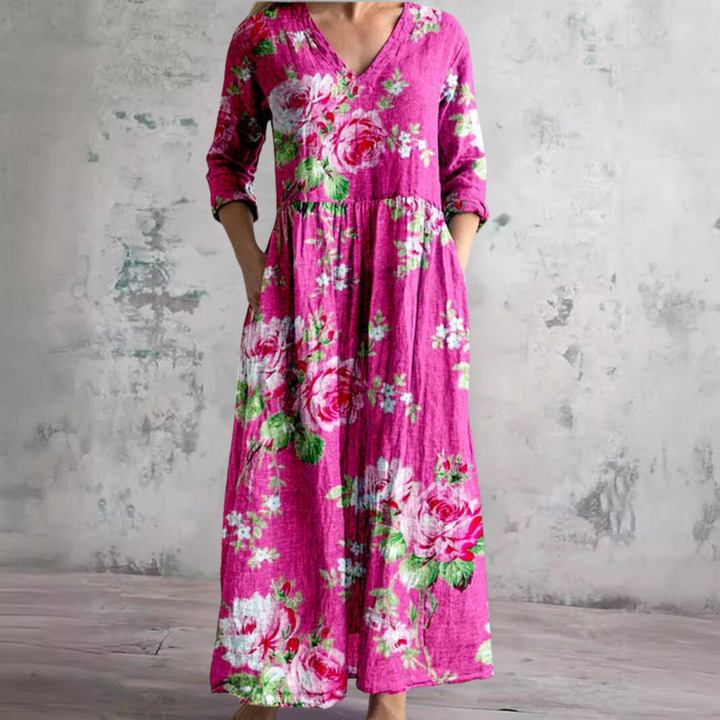 Denise™ | Flowy Floral Midi Dress