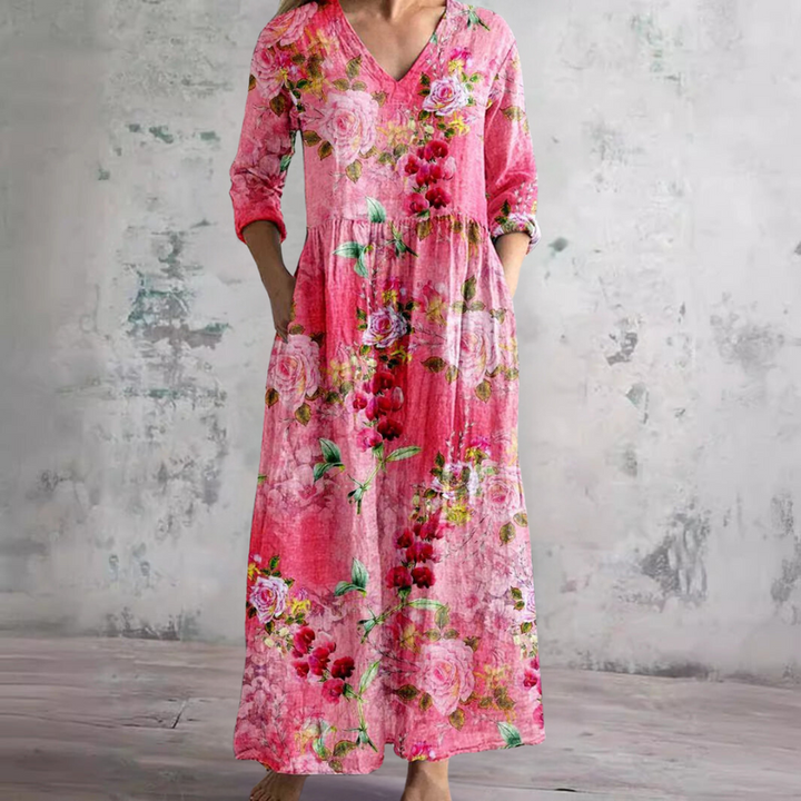 Denise™ | Flowy Floral Midi Dress