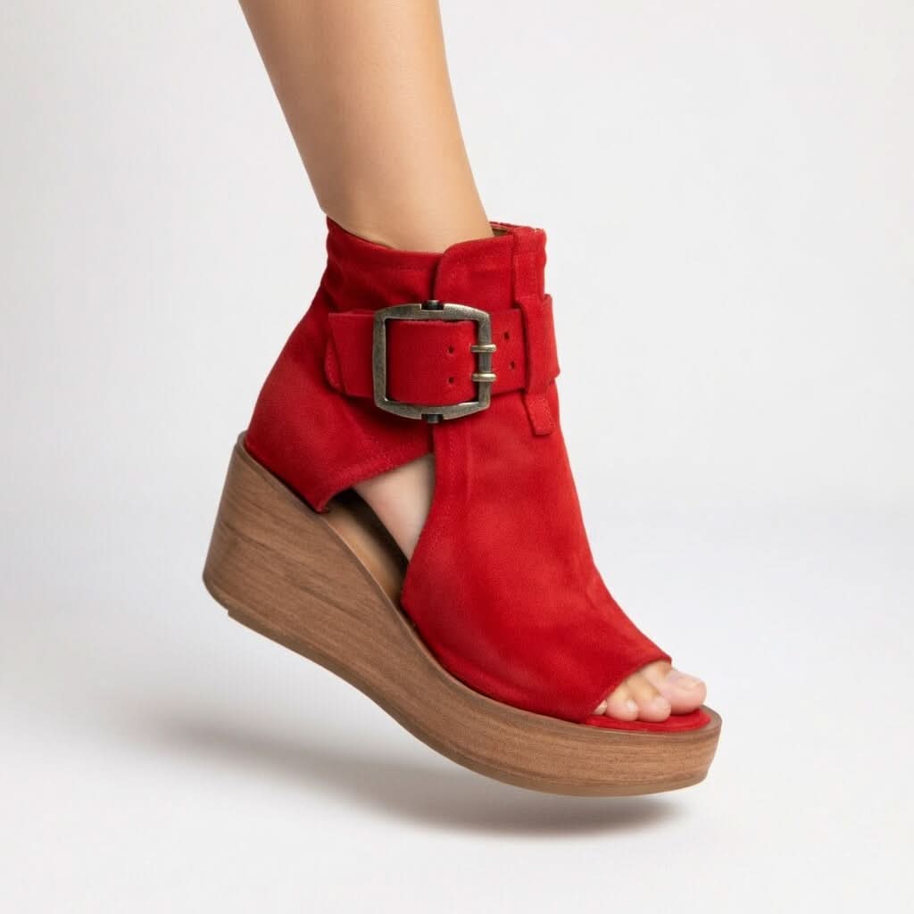 Susan™ | Strappy Summer Wedge Boots