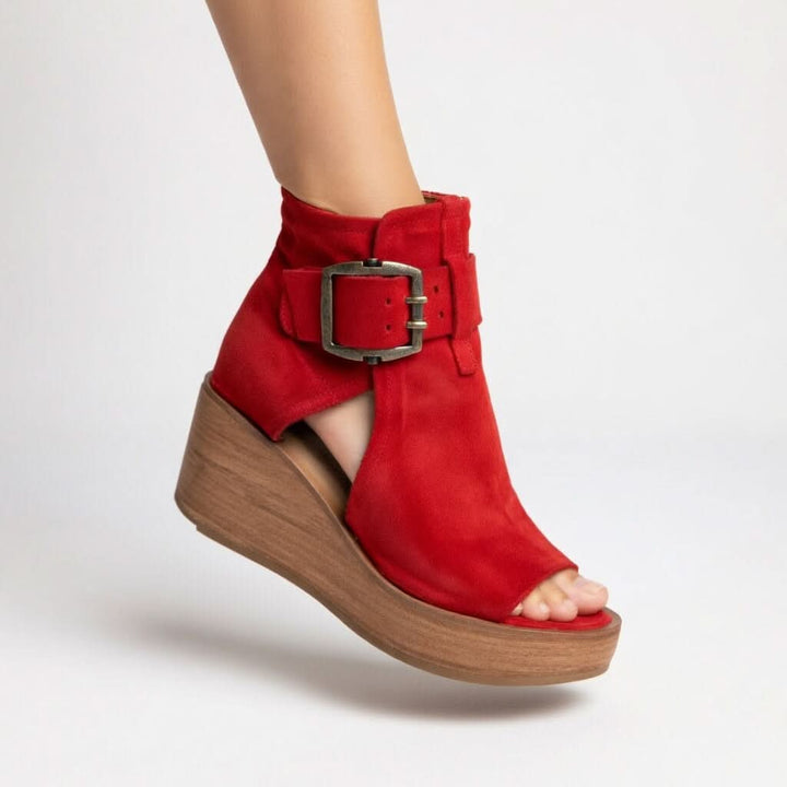 Susan™ | Strappy Summer Wedge Boots