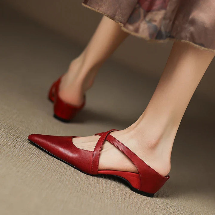 Eileen™ | Chic Genuine Leather Mules