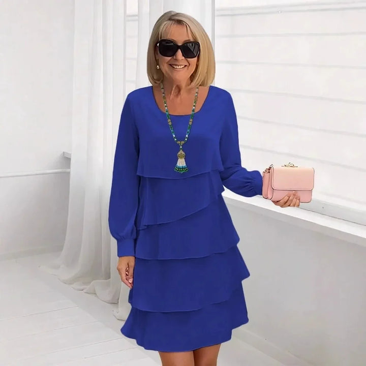 Beryl™ | Elegant Ruffle Long Sleeve Dress