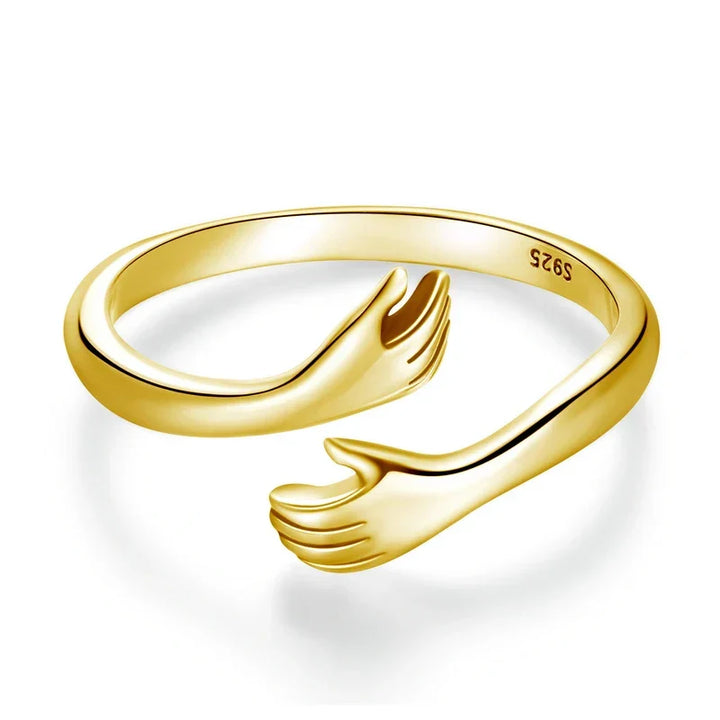 Maureen™ | Hug Hands Minimalist Ring