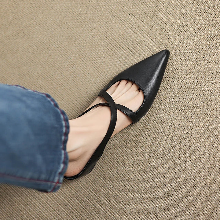 Eileen™ | Chic Genuine Leather Mules