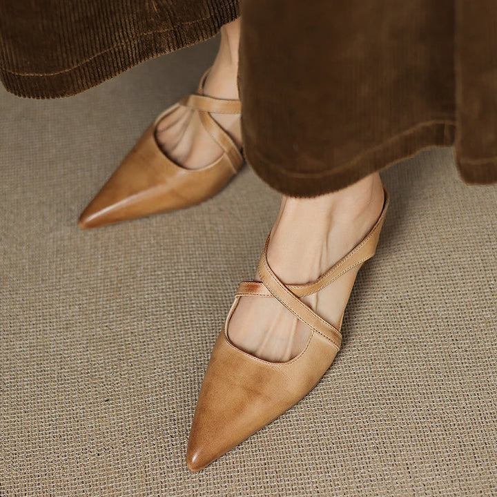 Eileen™ | Chic Genuine Leather Mules
