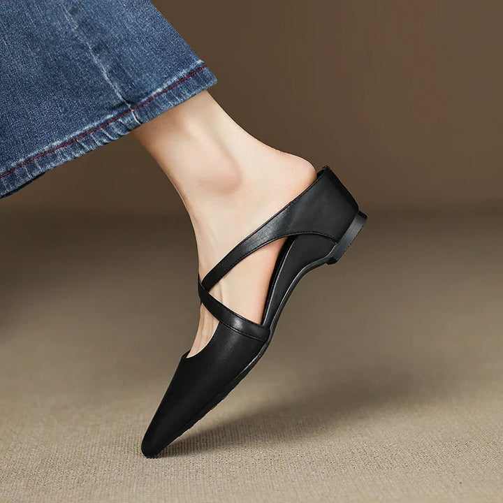 Eileen™ | Chic Genuine Leather Mules