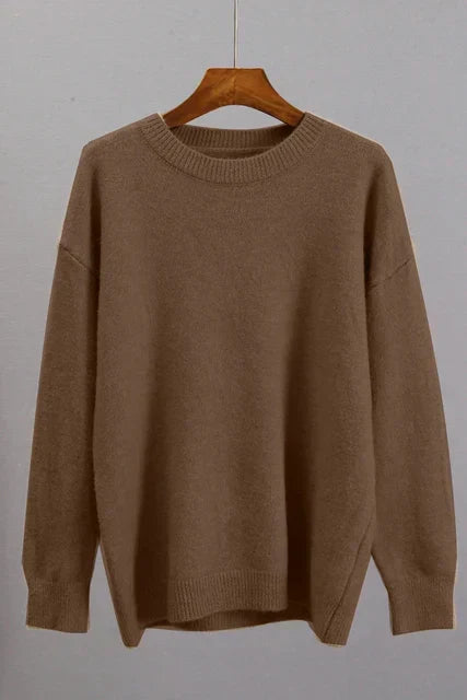 Sheila™ | Classic Crewneck Cashmere Sweater