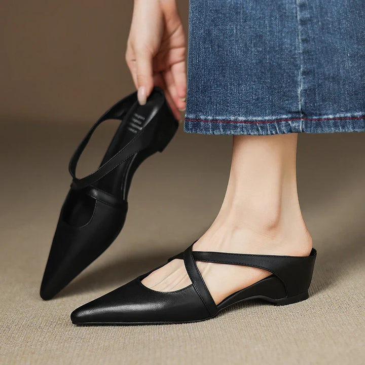 Eileen™ | Chic Genuine Leather Mules