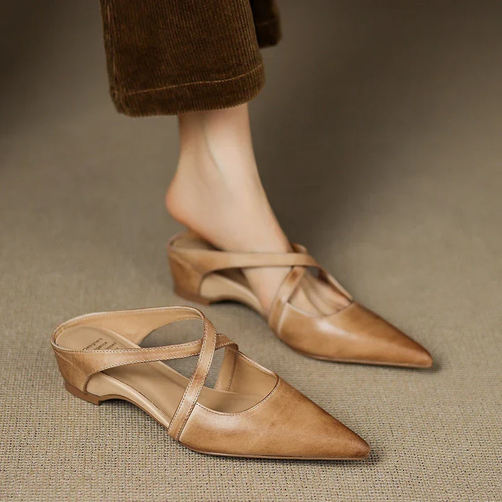 Eileen™ | Chic Genuine Leather Mules