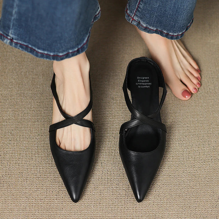 Eileen™ | Chic Genuine Leather Mules