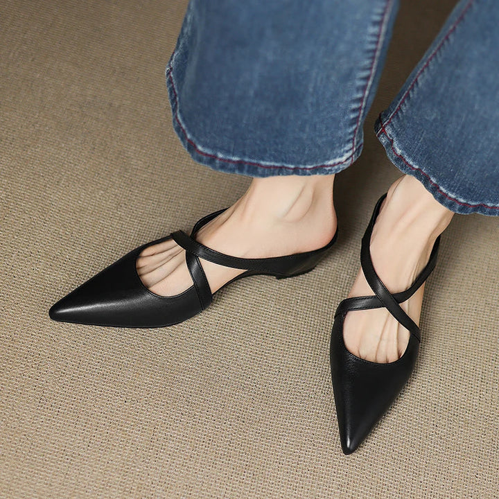 Eileen™ | Chic Genuine Leather Mules