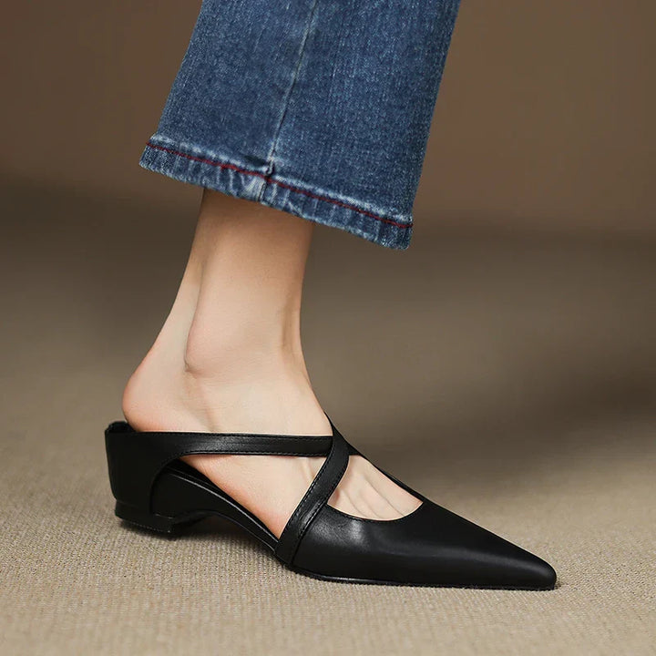 Eileen™ | Chic Genuine Leather Mules