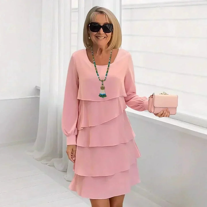 Beryl™ | Elegant Ruffle Long Sleeve Dress