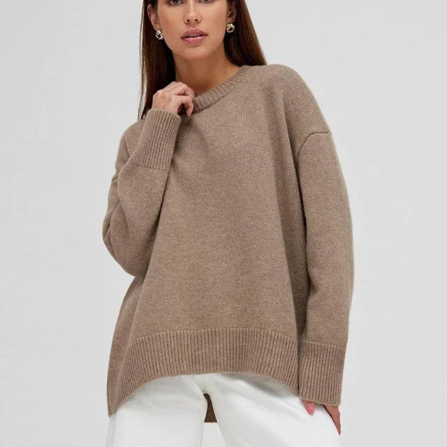 Sheila™ | Classic Crewneck Cashmere Sweater