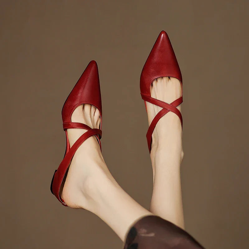 Eileen™ | Chic Genuine Leather Mules