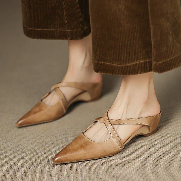 Eileen™ | Chic Genuine Leather Mules