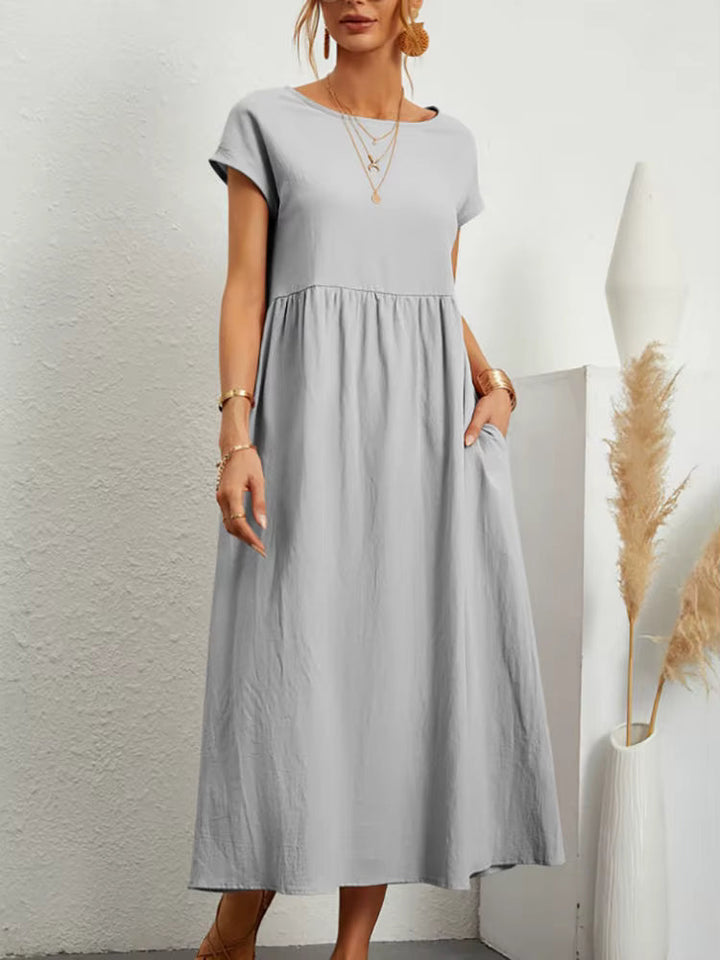 Sally™ | Flowing Midi Dress with Timeless Elegance