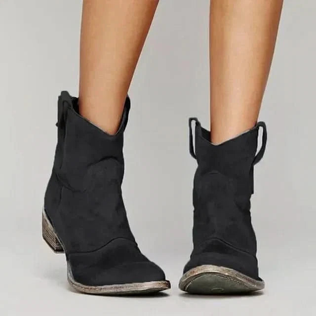 Mary™ | Vintage Western Ankle Boots