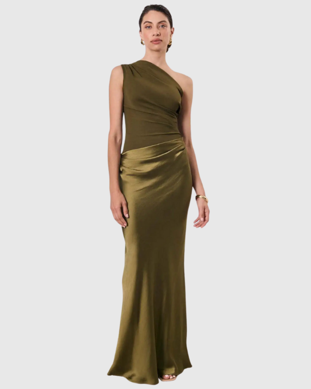 Norma™ | Elegant One-Shoulder Maxi Dress