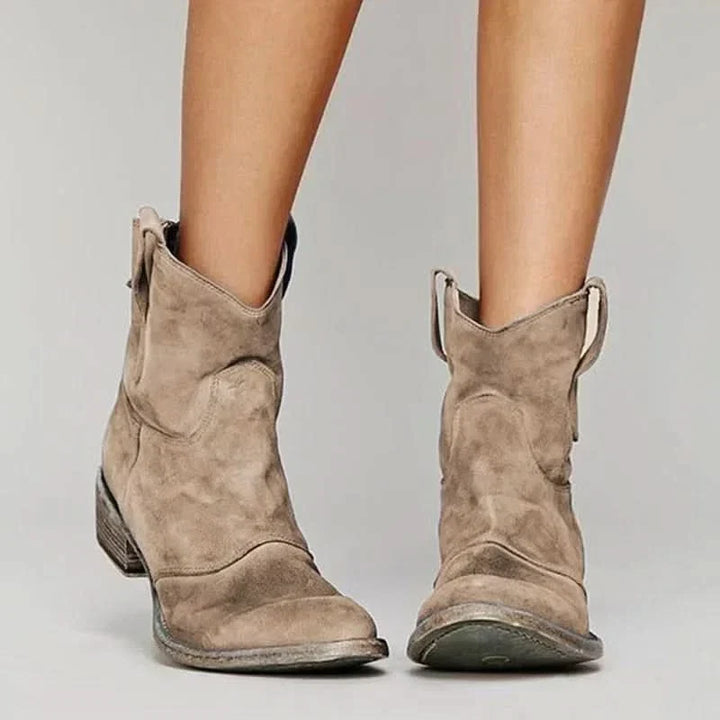 Mary™ | Vintage Western Ankle Boots