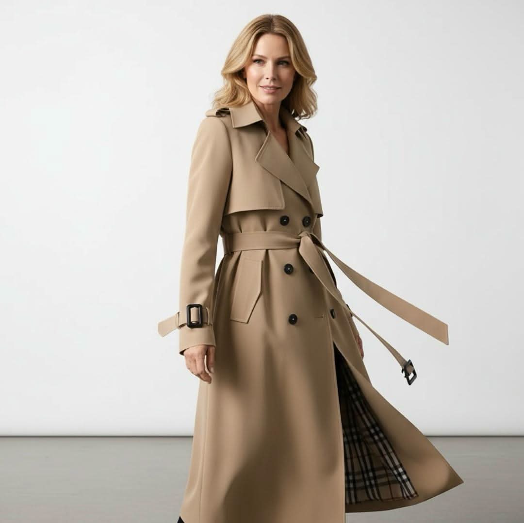 Sally™ | Classic Double-Breasted Trench