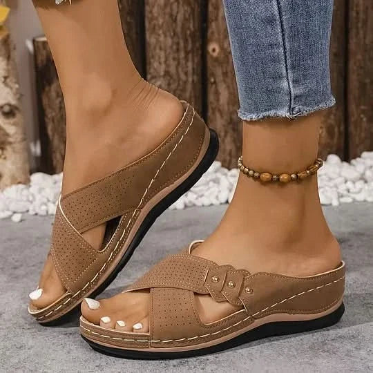 Denise™ | Strappy Wedge Sandals