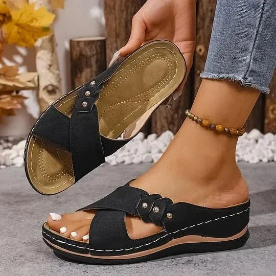 Denise™ | Strappy Wedge Sandals