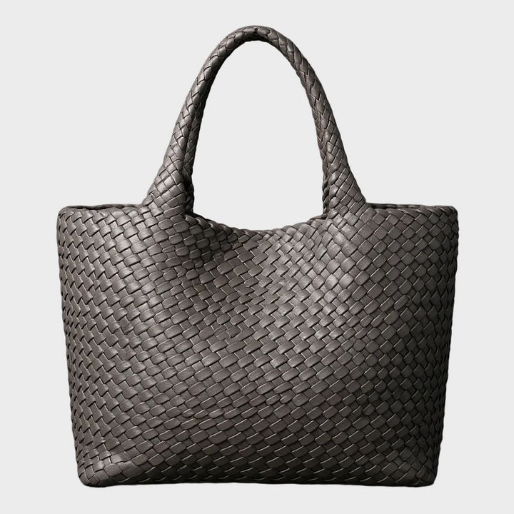 Yvonne™ | Handwoven Vegan Leather Tote