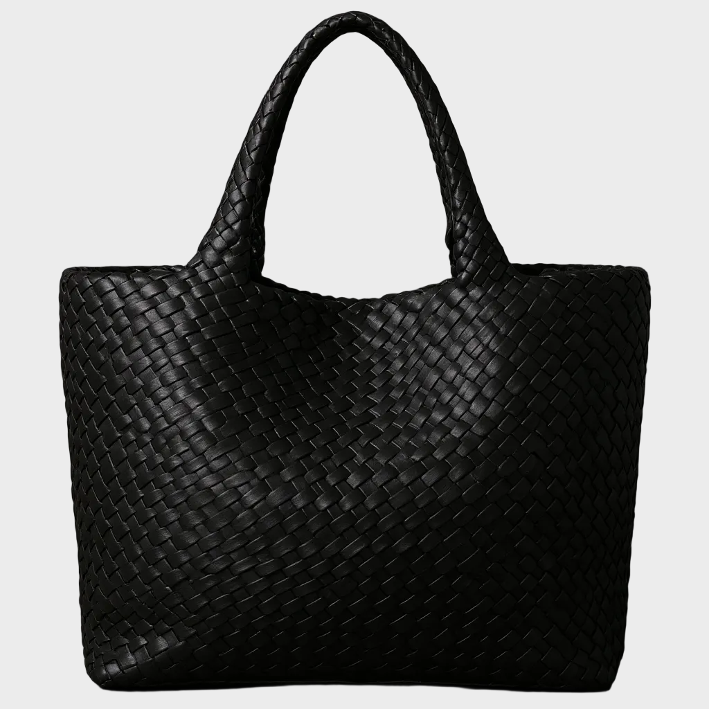 Yvonne™ | Handwoven Vegan Leather Tote