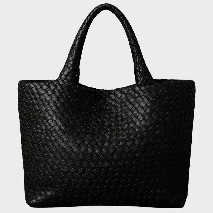 Yvonne™ | Handwoven Vegan Leather Tote