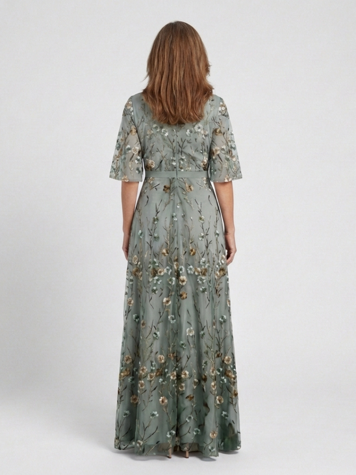 Geraldine™ | Floral V-Neck Dress
