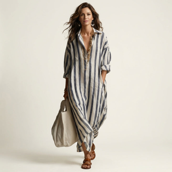 Eunice™ | Striped Maxi Dress