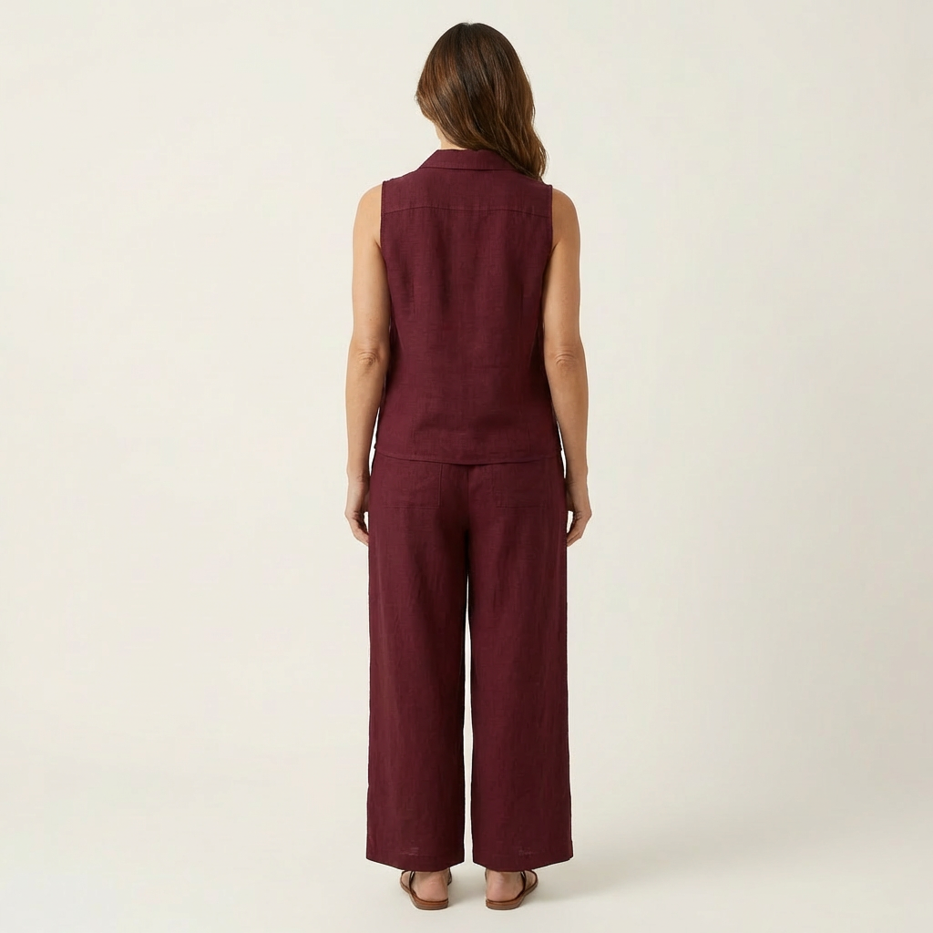 Carol™ | Wrap-Top &amp; Wide-Leg Set