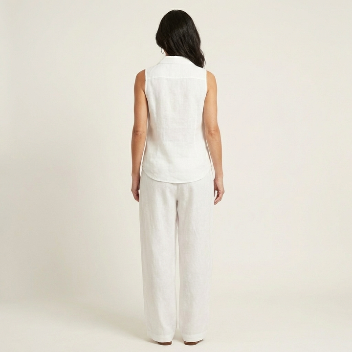 Carol™ | Wrap-Top &amp; Wide-Leg Set