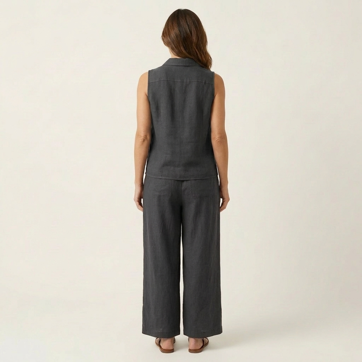 Carol™ | Wrap-Top &amp; Wide-Leg Set