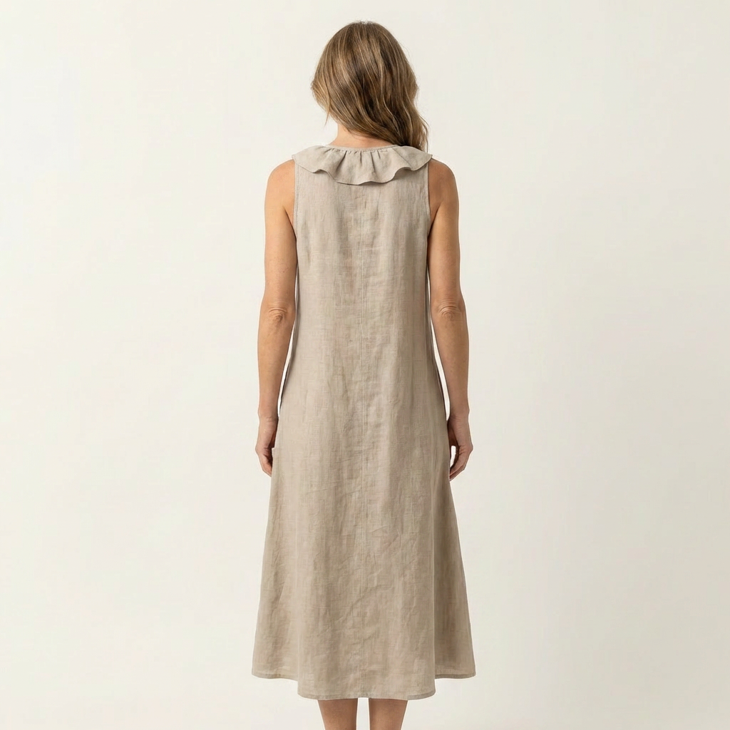Deborah™ | Ruffle-Front V-Neck Maxi Dress