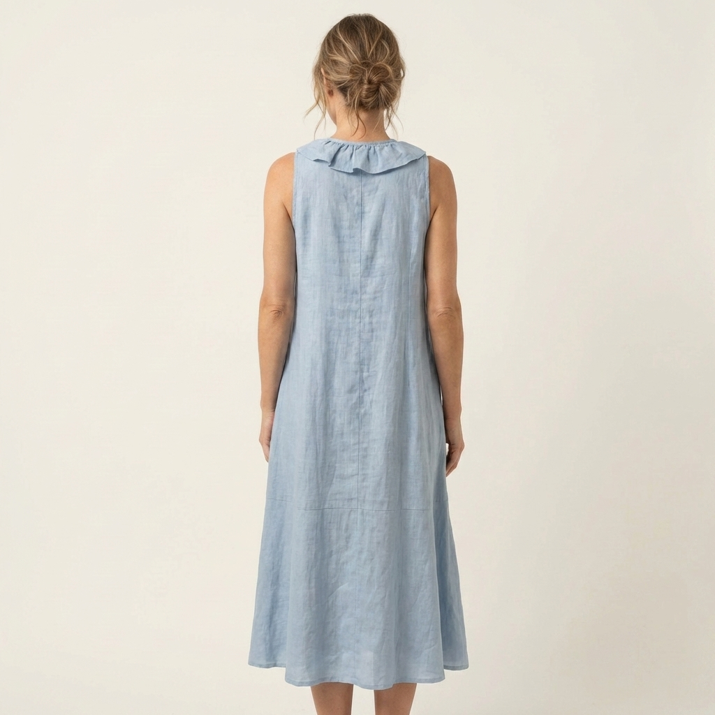 Deborah™ | Ruffle-Front V-Neck Maxi Dress
