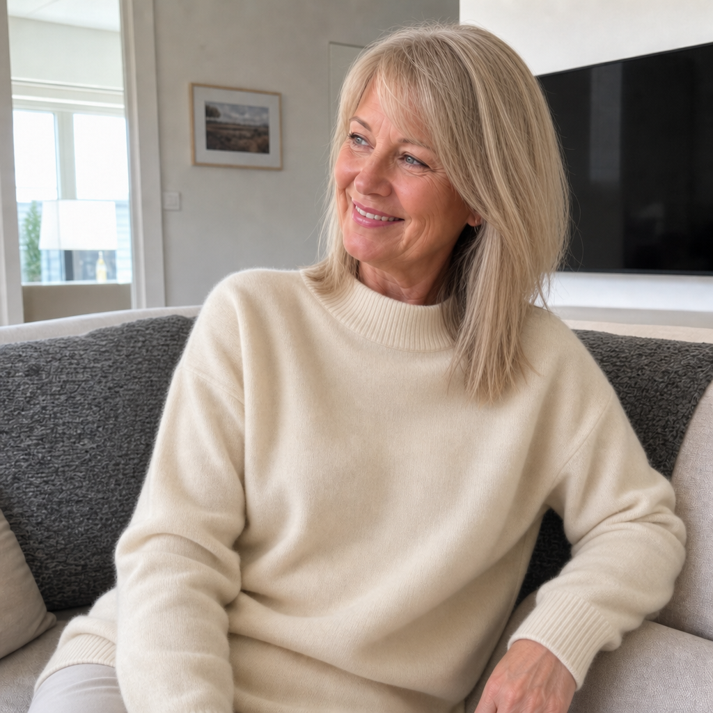 Eileen™ | Classic V-Neck Cashmere Sweater