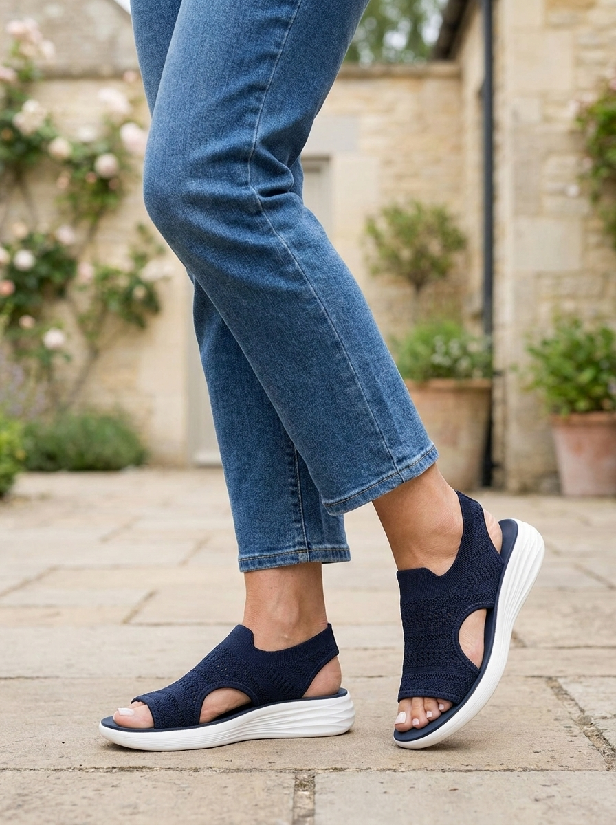Valerie™ | Breathable Knit Design Platform Sandals