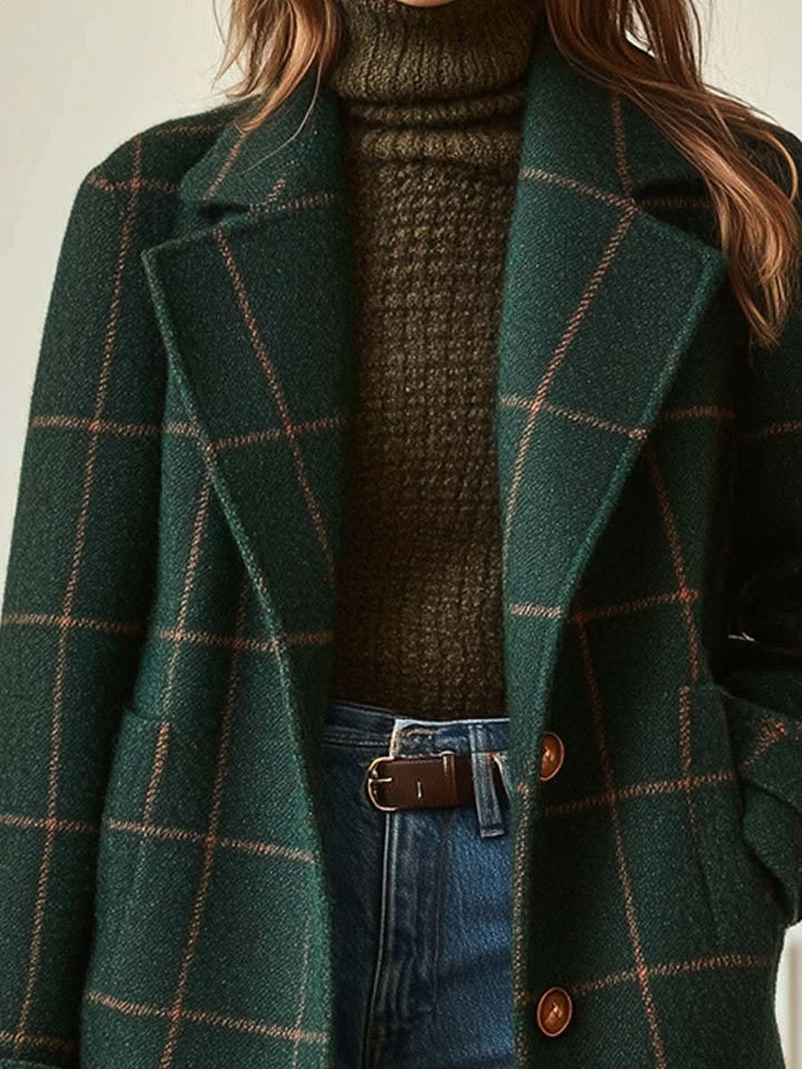 Josephine™ | Stylish Checkered Coat