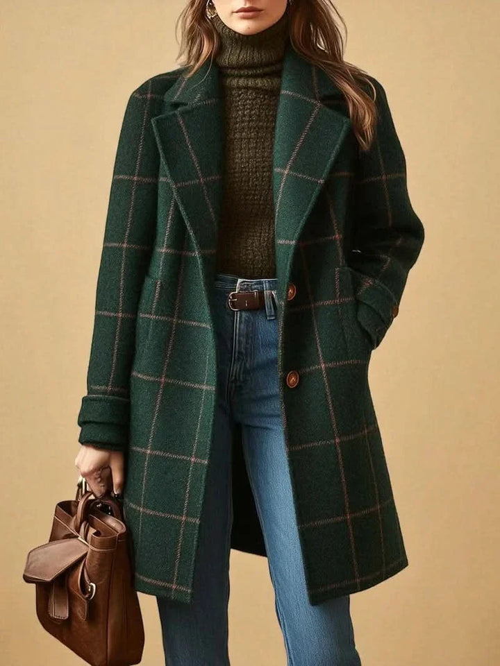 Josephine™ | Stylish Checkered Coat