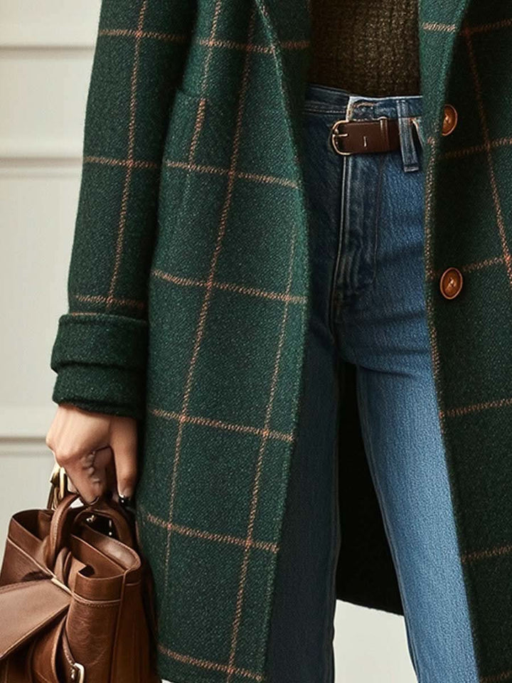 Josephine™ | Stylish Checkered Coat